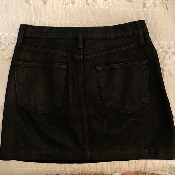 FRAME Black Jean Mini Skirt Sz 25 ✨ - Picture 3 of 5